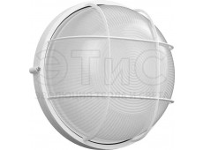 Светильник НПП-100Вт круглый с решеткой IP54 белый термостойкий Светильник НПП-100Вт круглый с решеткой IP54 белый термостойкий